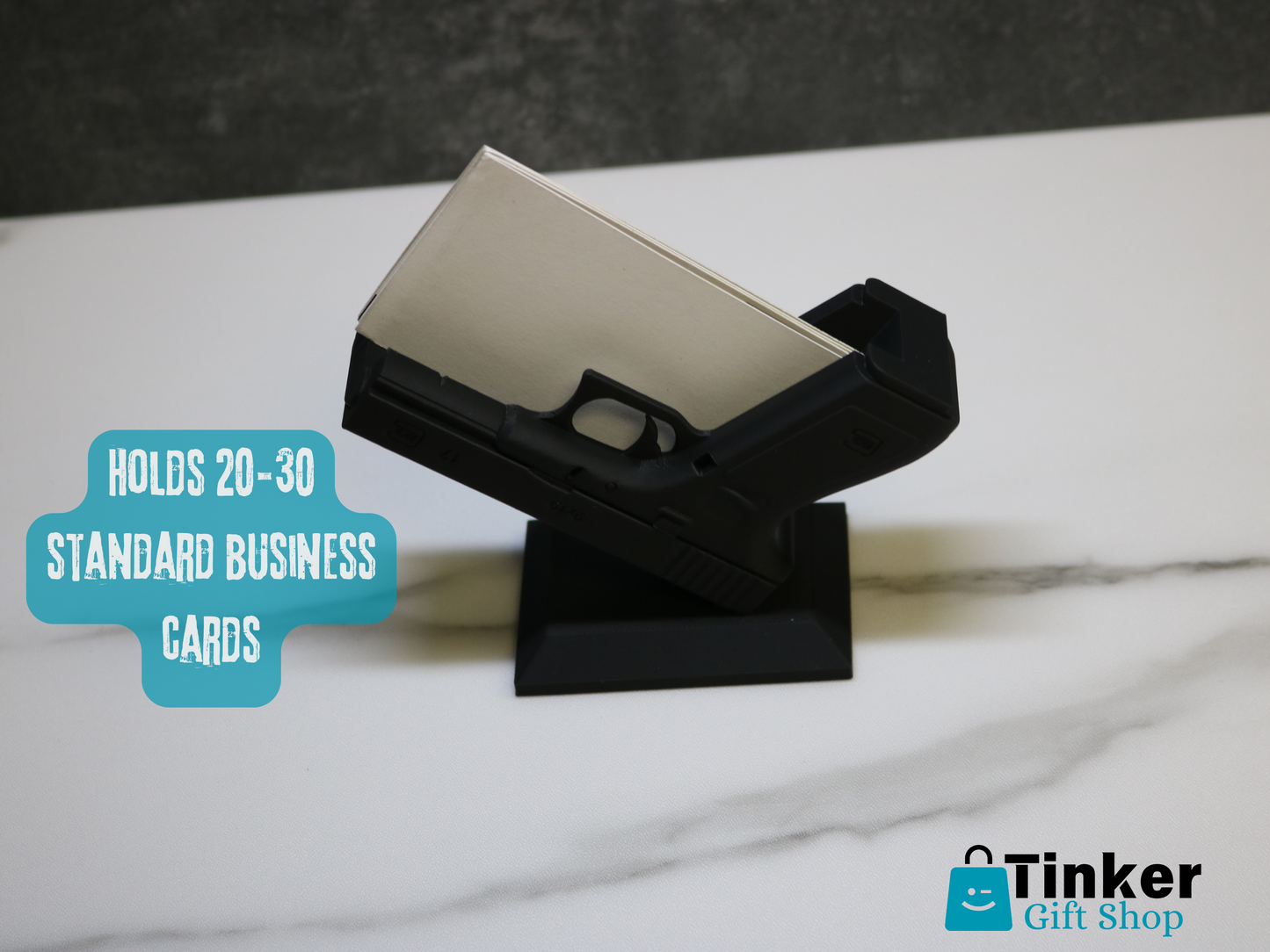 Glock 17 Business Card Holder – Everyday Carry Desk Display