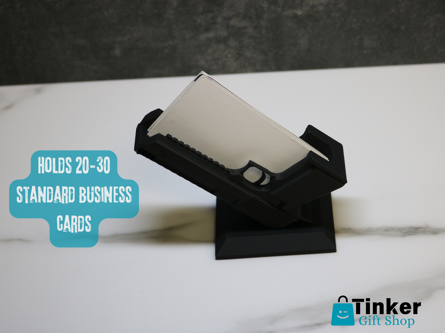 Desert Eagle Business Card Holder – Bold Pistol Desk Display for Gun Lovers