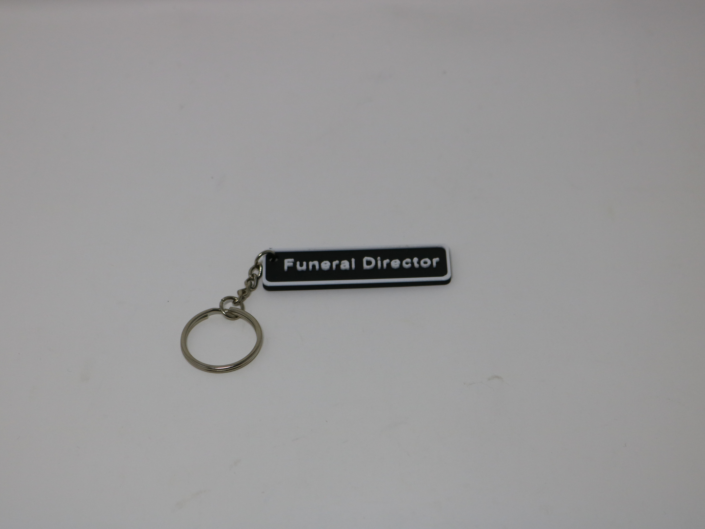 Funeral Director Keychain – Black & White Professional Gift