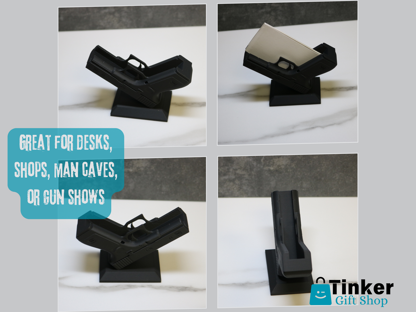 Glock 17 Business Card Holder – Everyday Carry Desk Display
